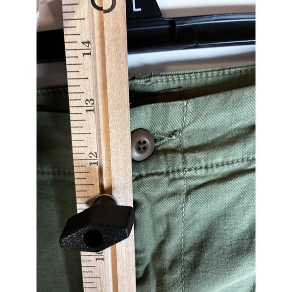 Mother Women’s high waisted Size 30 Avacado Green Straight Leg Seamed Curb Side - Picture 10 of 13